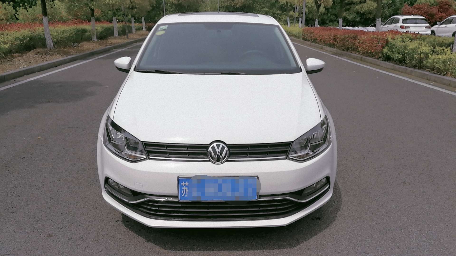 2018年上牌大众polo菠萝 一手车 珍珠白 准新车