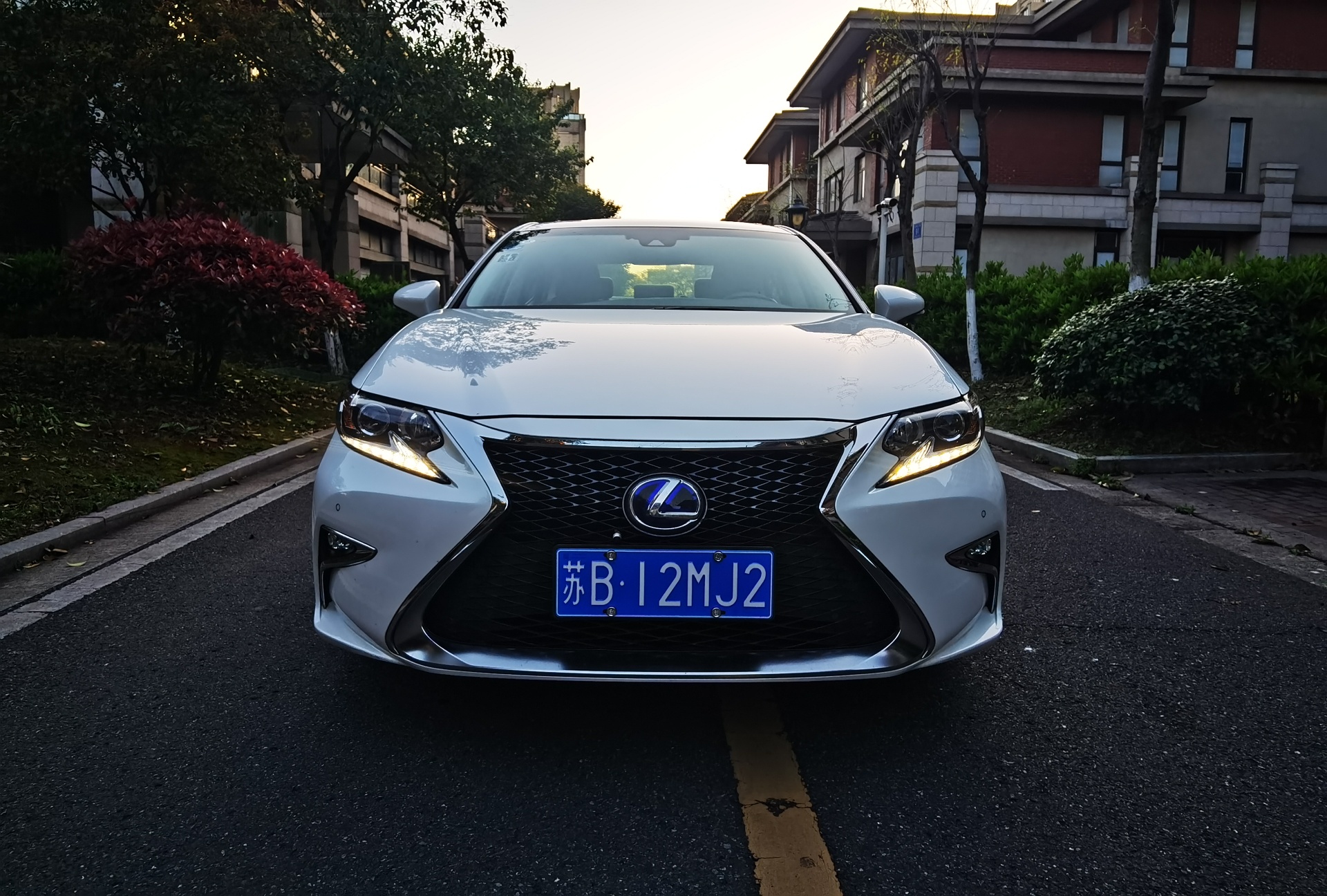 雷克萨斯4s认证二手车17年es300h珍珠白